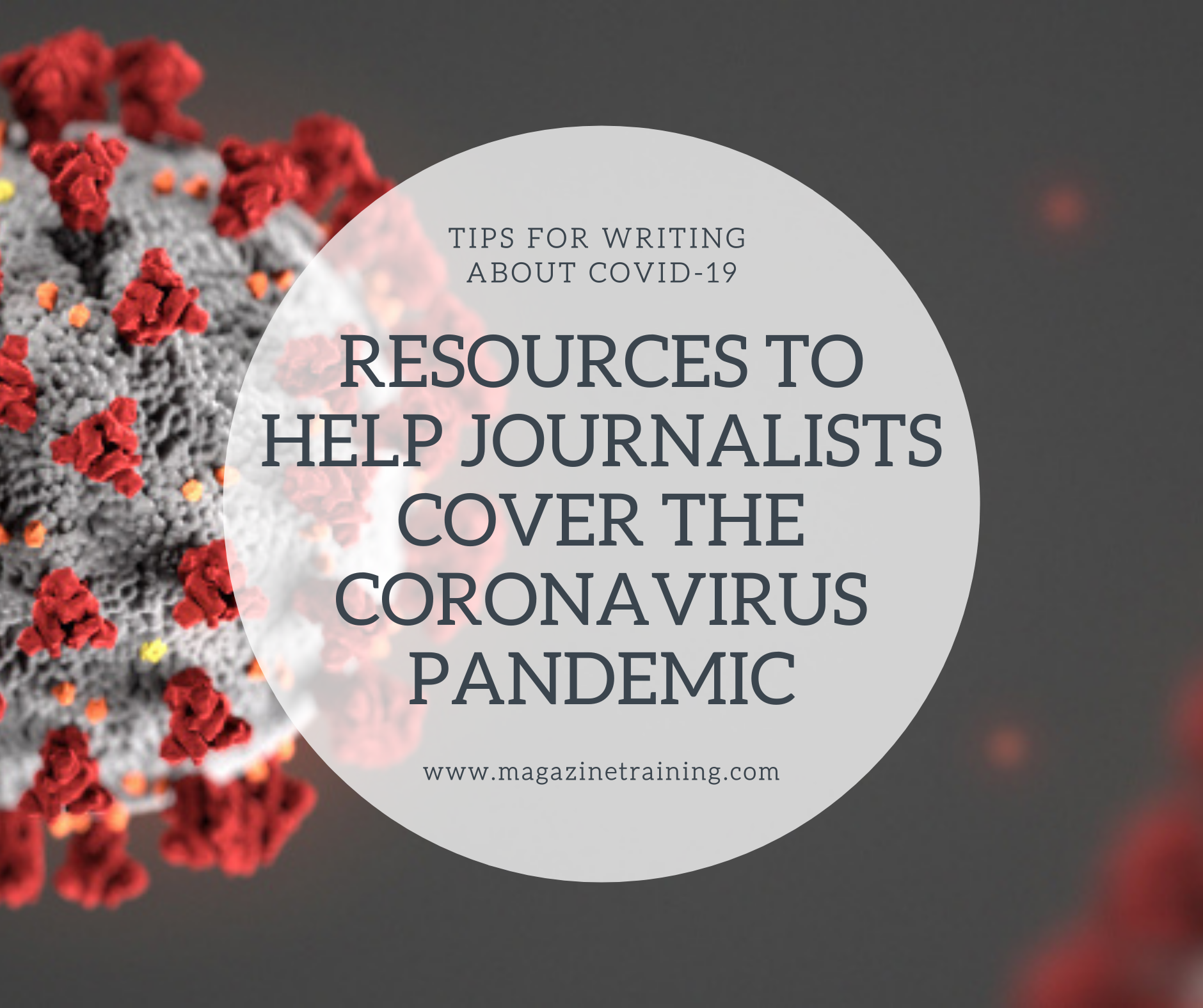 help journalists cover coronavirus