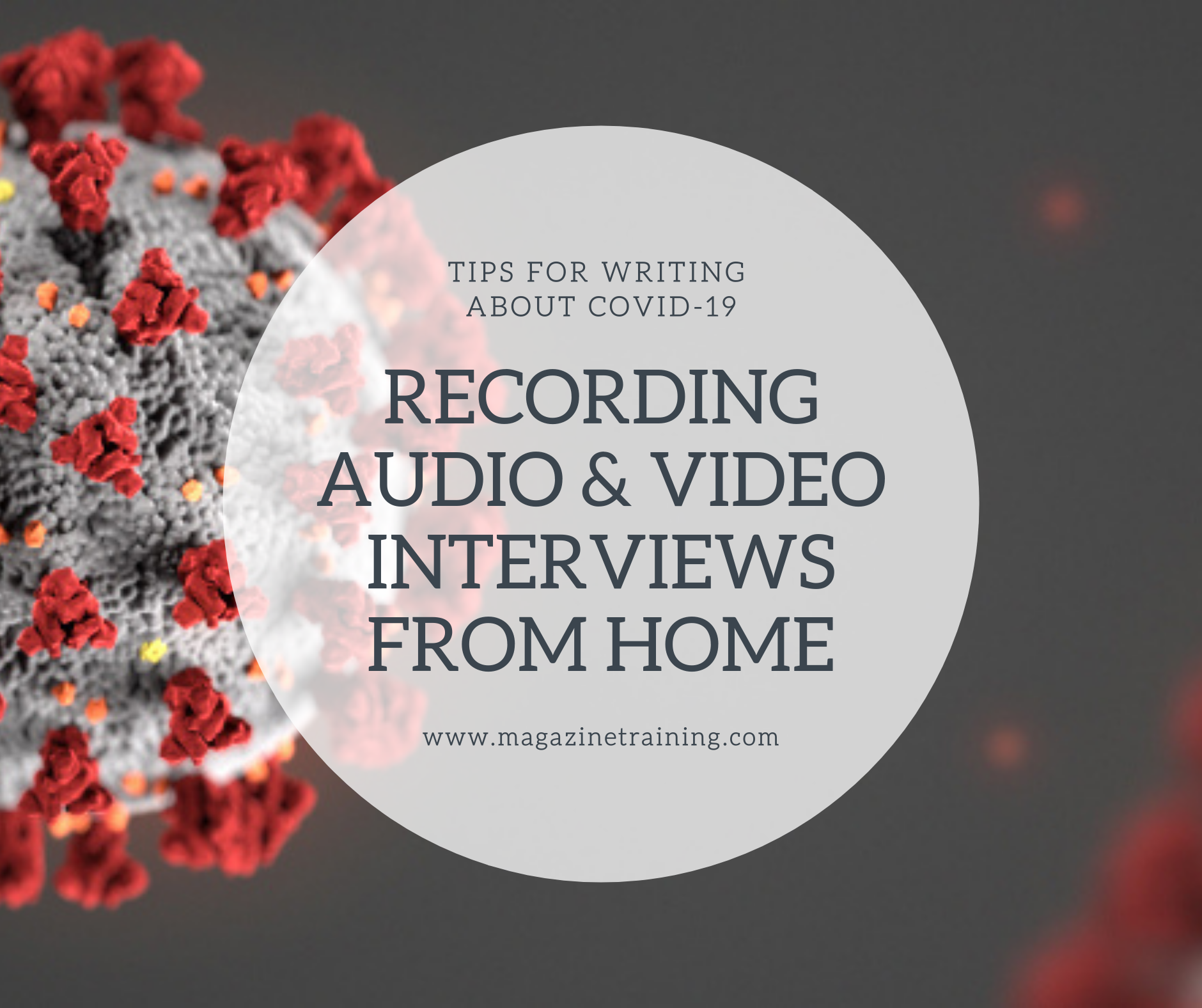 recording audio and video interviews from home