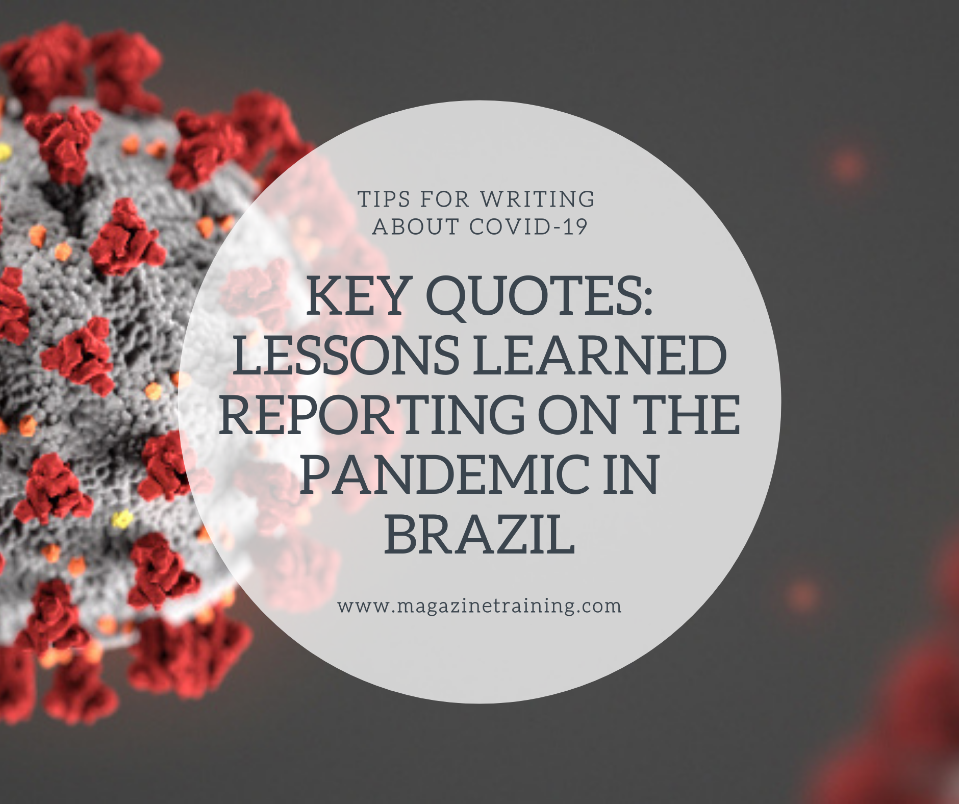 reporting on pandemic in Brazil