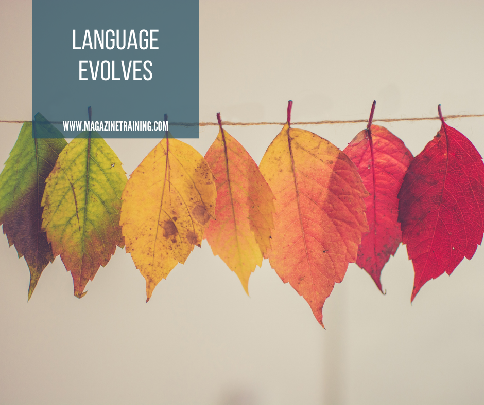 language evolves