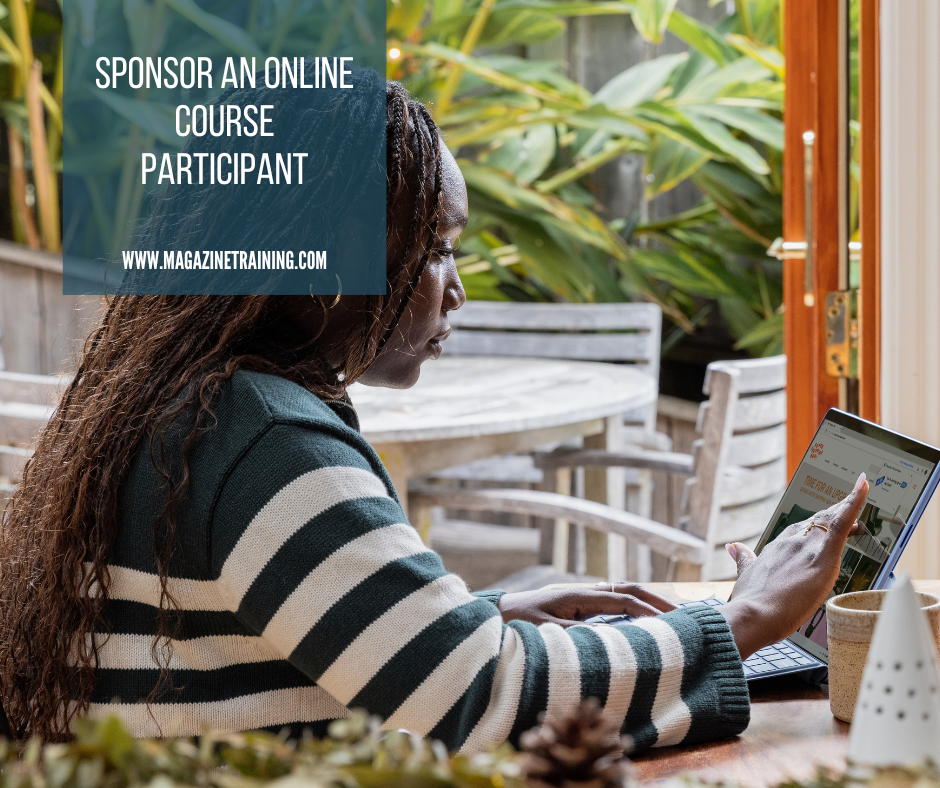 sponsor a scholarship for African participants