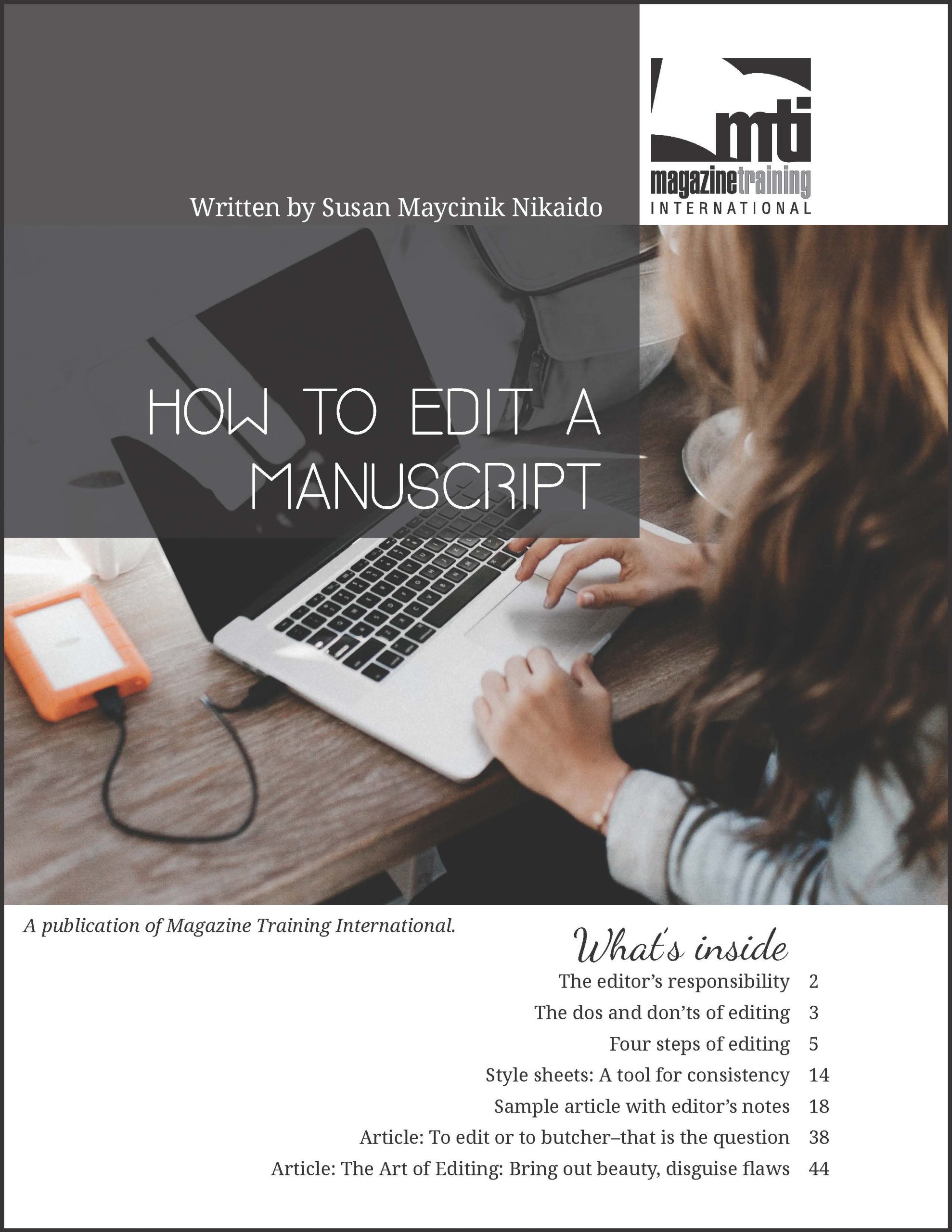 edit a manuscript